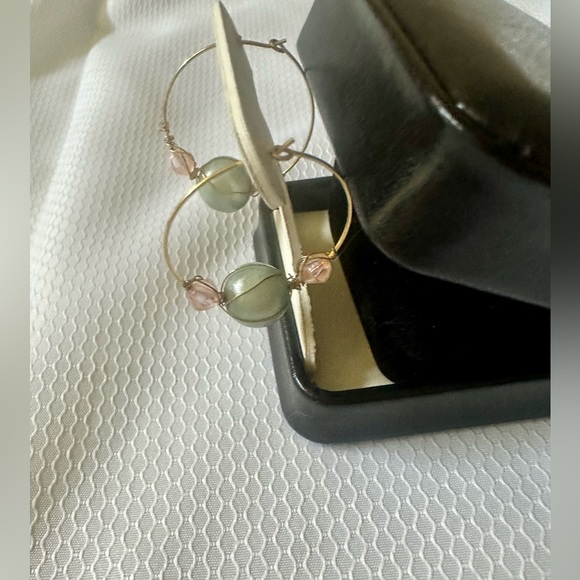 Hoop & Beads Earrings - Picture 3 of 6